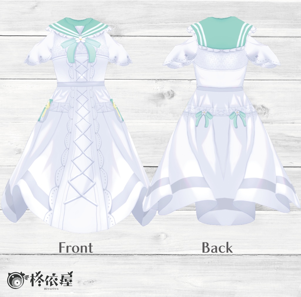 【VRoid】ジャスミンセーラーワンピース -Jasmine Sailor-