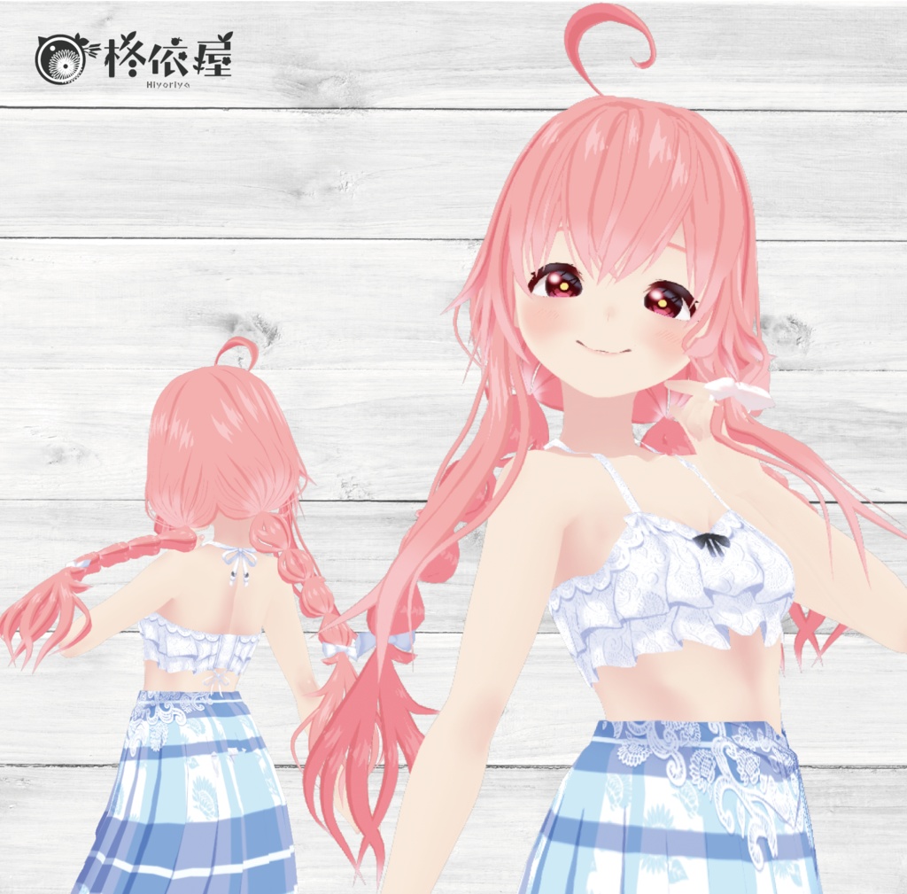 【VRoid】向日葵ビキニパレオ -Bikini pareo-