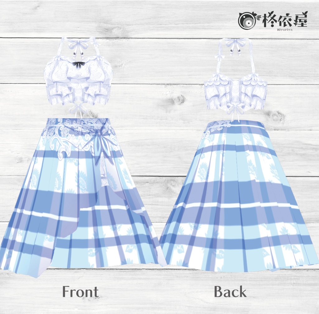 【VRoid】向日葵ビキニパレオ -Bikini pareo-