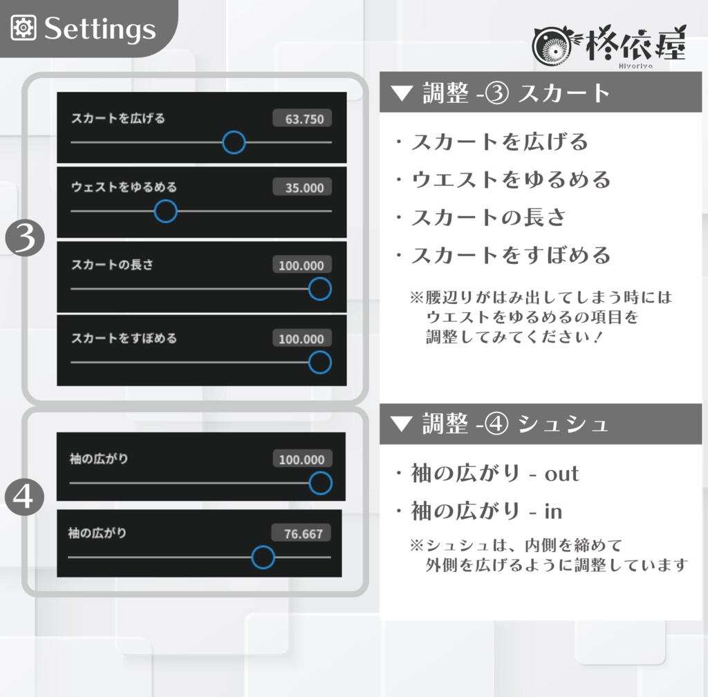【VRoid】ポーチュラカワンピース|Portulaca-Dress
