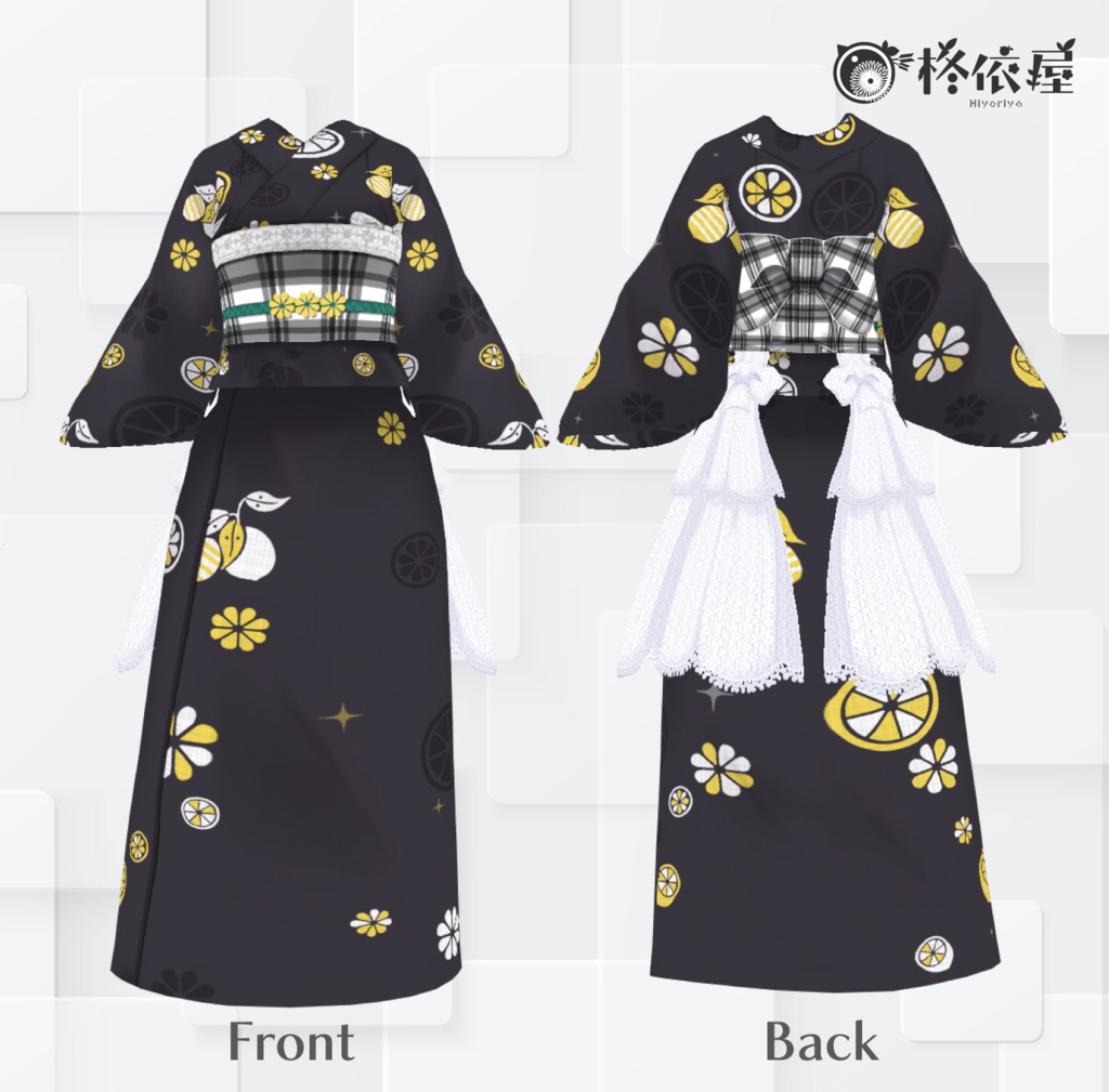 【VRoid】レモン浴衣|Lemon-Yukata