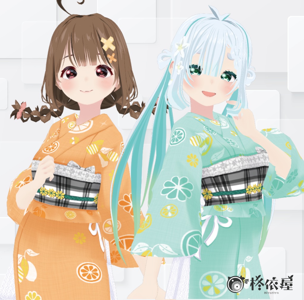 【VRoid】レモン浴衣|Lemon-Yukata