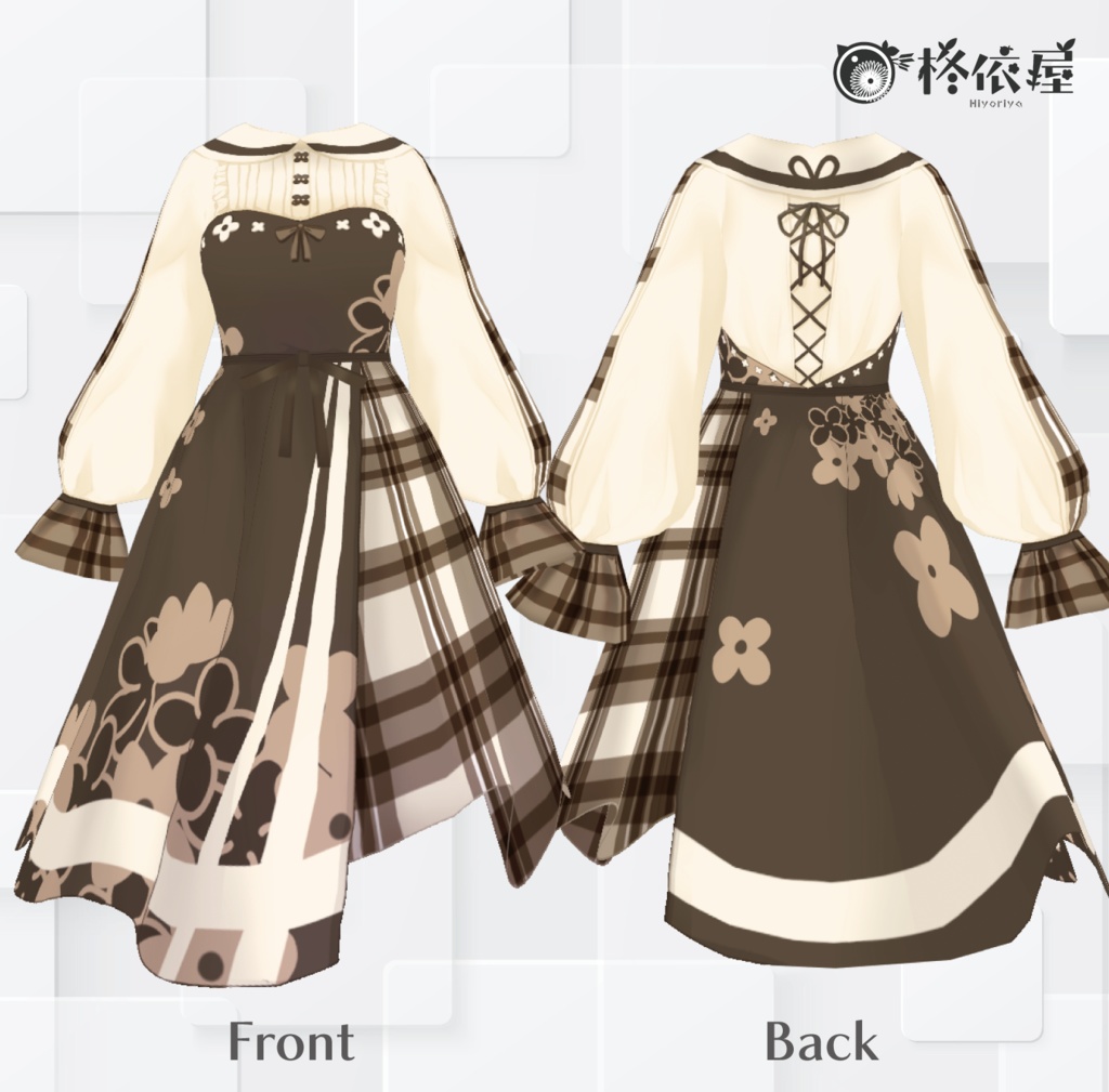 【VRoid】金木犀ワンピース|Fragrant-Olive-Dress