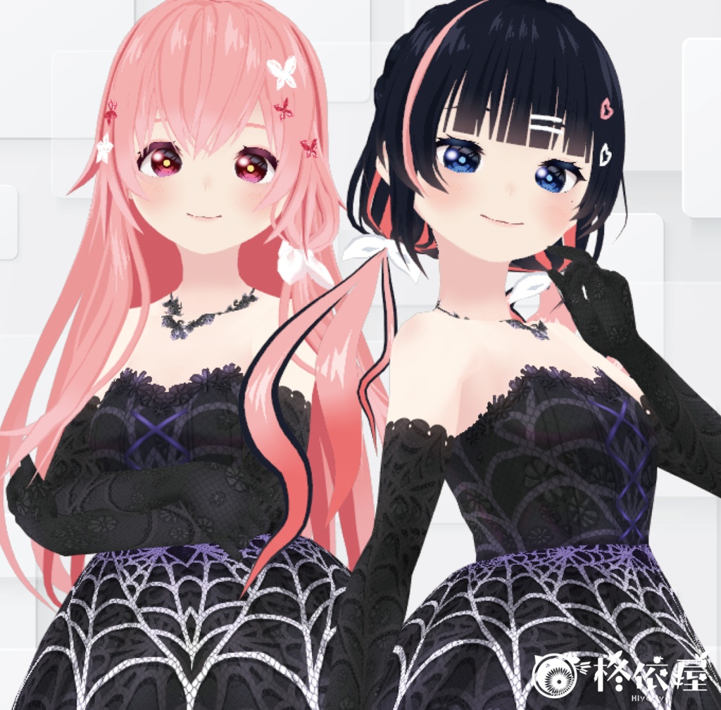 【VRoid】ハロウィンドレス|Halloween Wedding dress