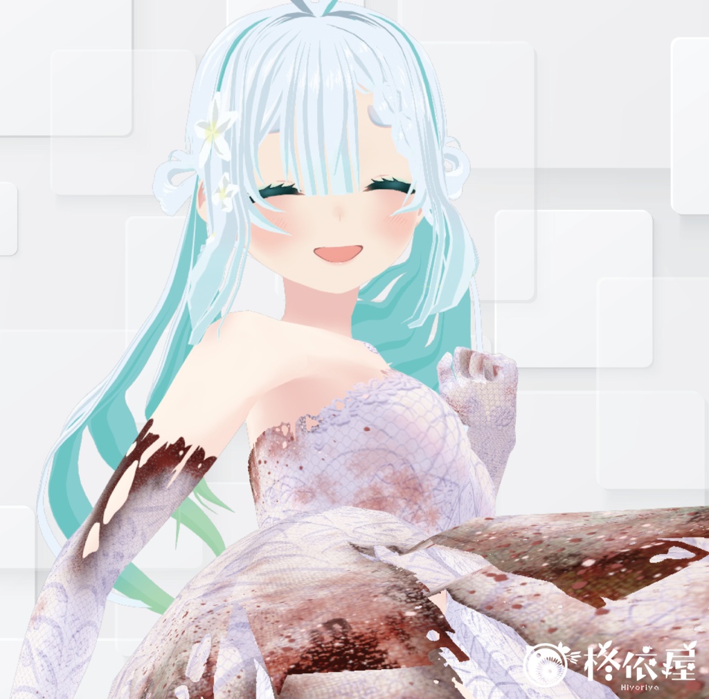 【VRoid】ハロウィンドレス|Halloween Wedding dress