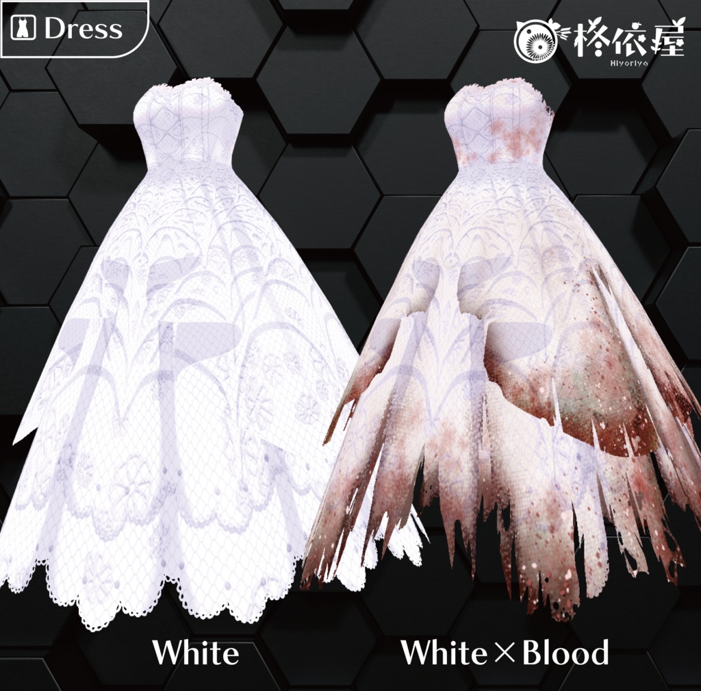 【VRoid】ハロウィンドレス|Halloween Wedding dress