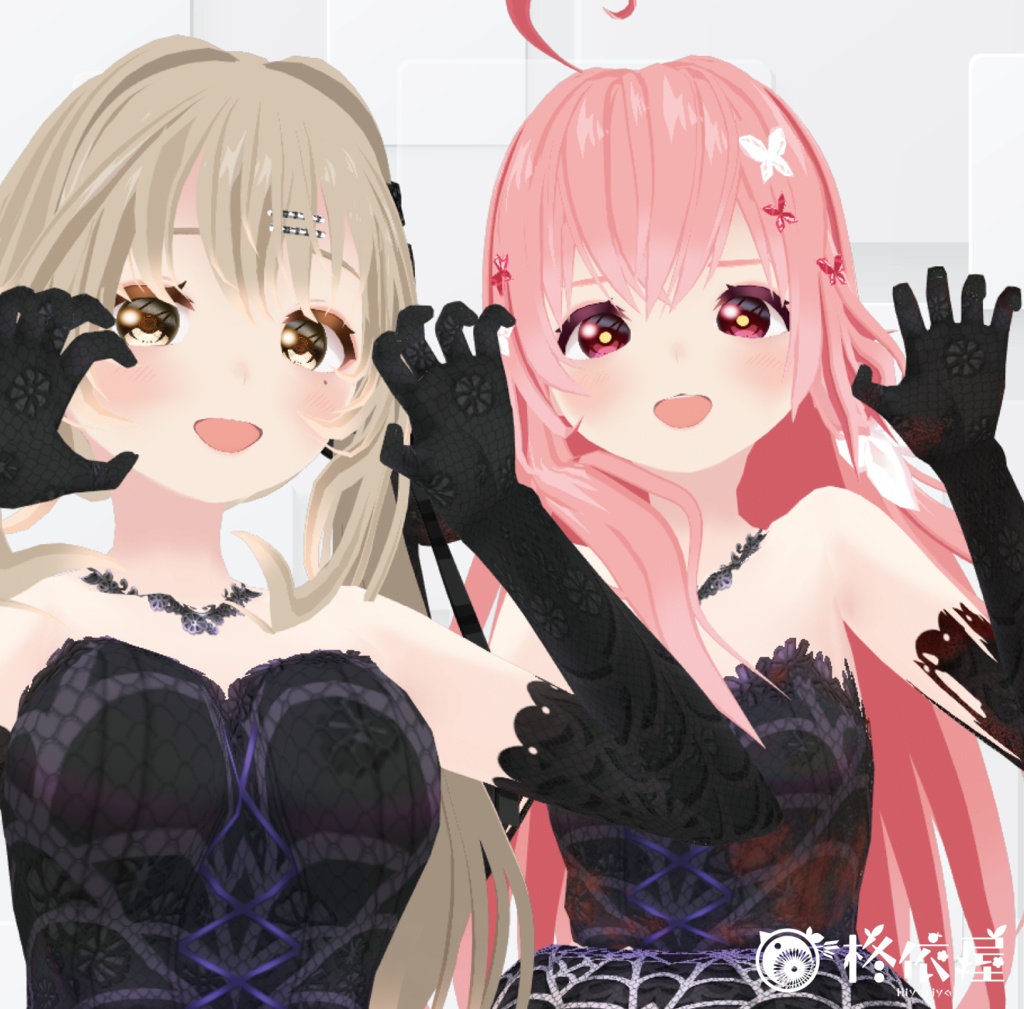 【VRoid】ハロウィンドレス|Halloween Wedding dress