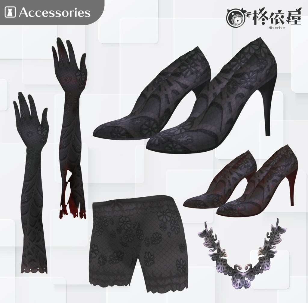 【VRoid】ハロウィンドレス|Halloween Wedding dress