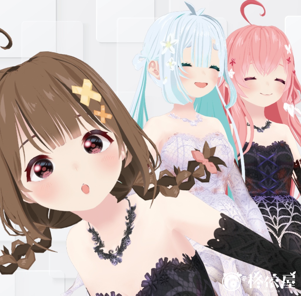 【VRoid】ハロウィンドレス|Halloween Wedding dress