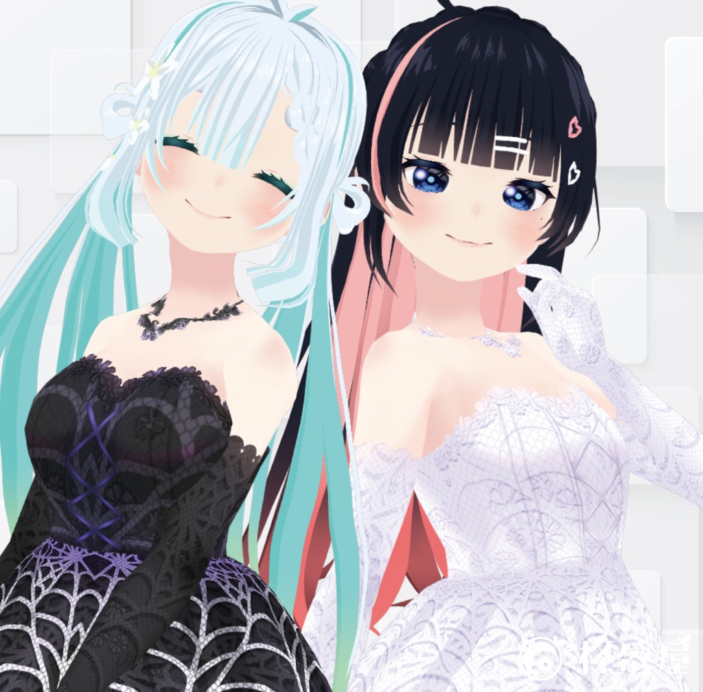 【VRoid】ハロウィンドレス|Halloween Wedding dress