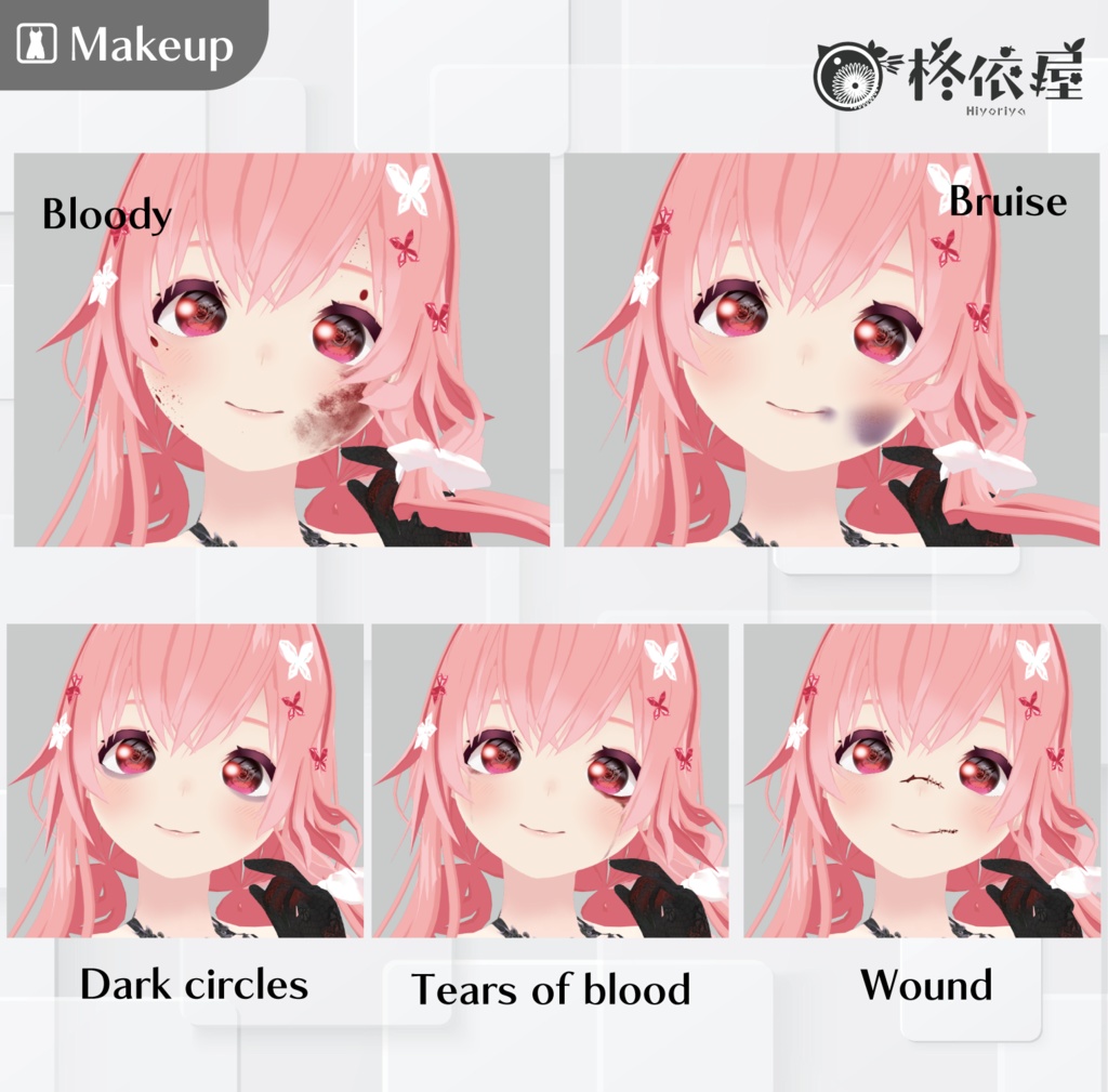 【VRoid】ハロウィン&ゾンビメイク|Halloween & Zombie Makeup