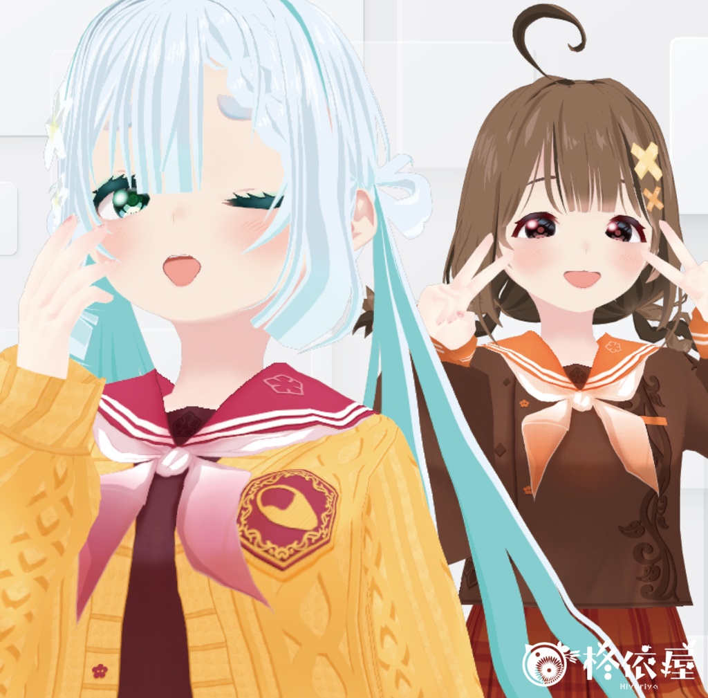 【VRoid】秋色セーラー服|Autumn Color Sailor Suit