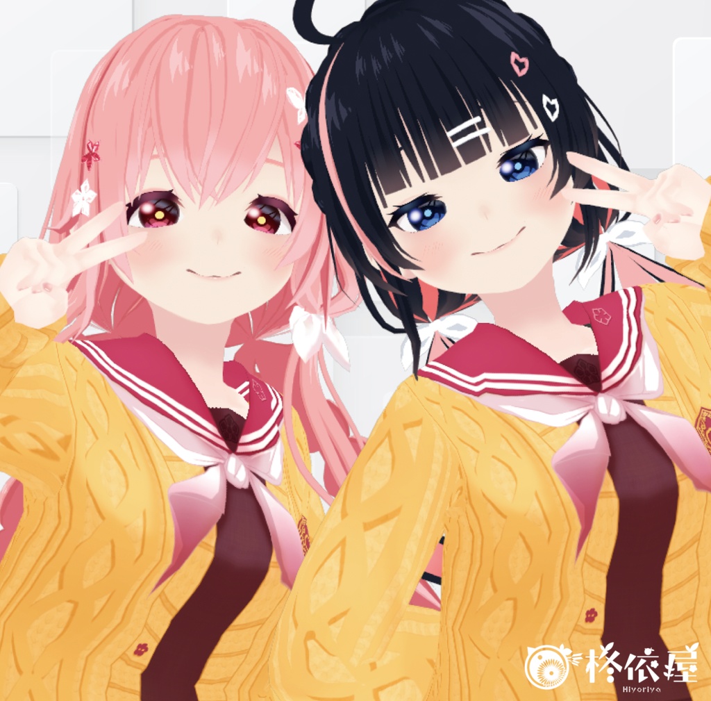 【VRoid】秋色セーラー服|Autumn Color Sailor Suit