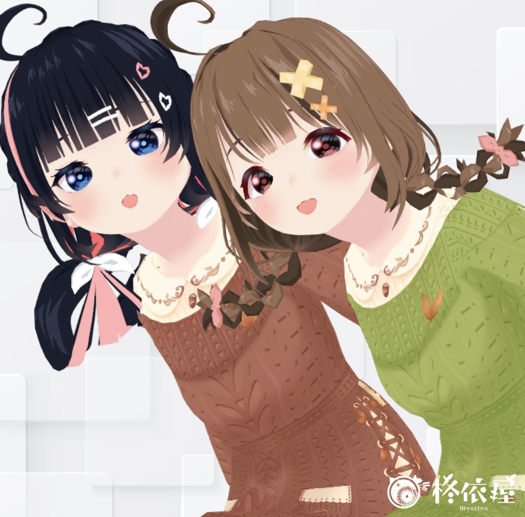 【VRoid】どんぐりニットワンピース|Acorn knit Dress