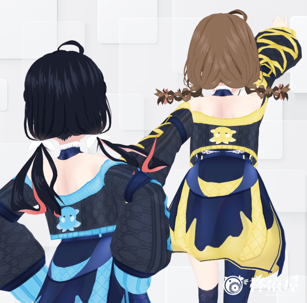 【VRoid】めんだこスーツ|Flapjack Octopus Suit