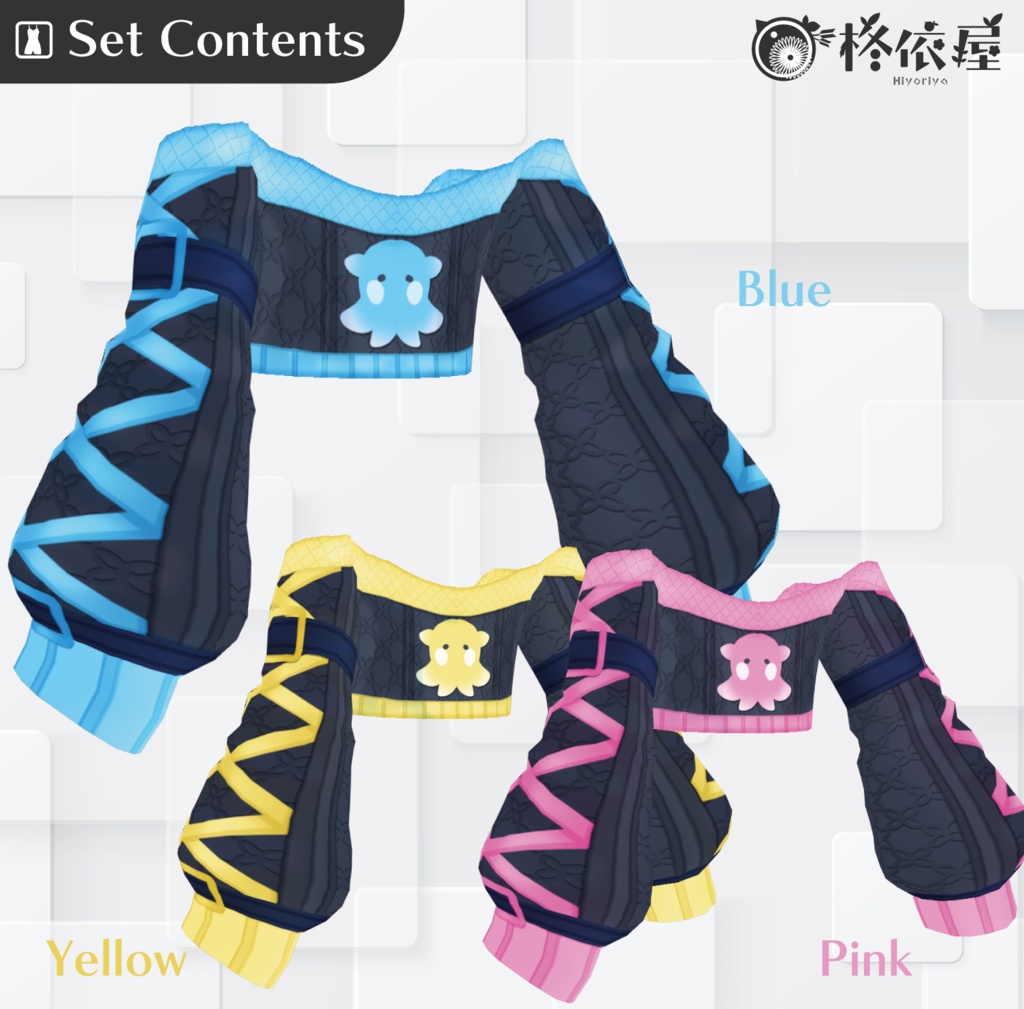 【VRoid】めんだこスーツ|Flapjack Octopus Suit