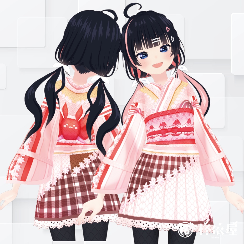 【VRoid】ケーキ着物|Cake kimono