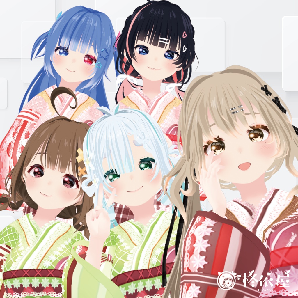 【VRoid】ケーキ着物|Cake kimono