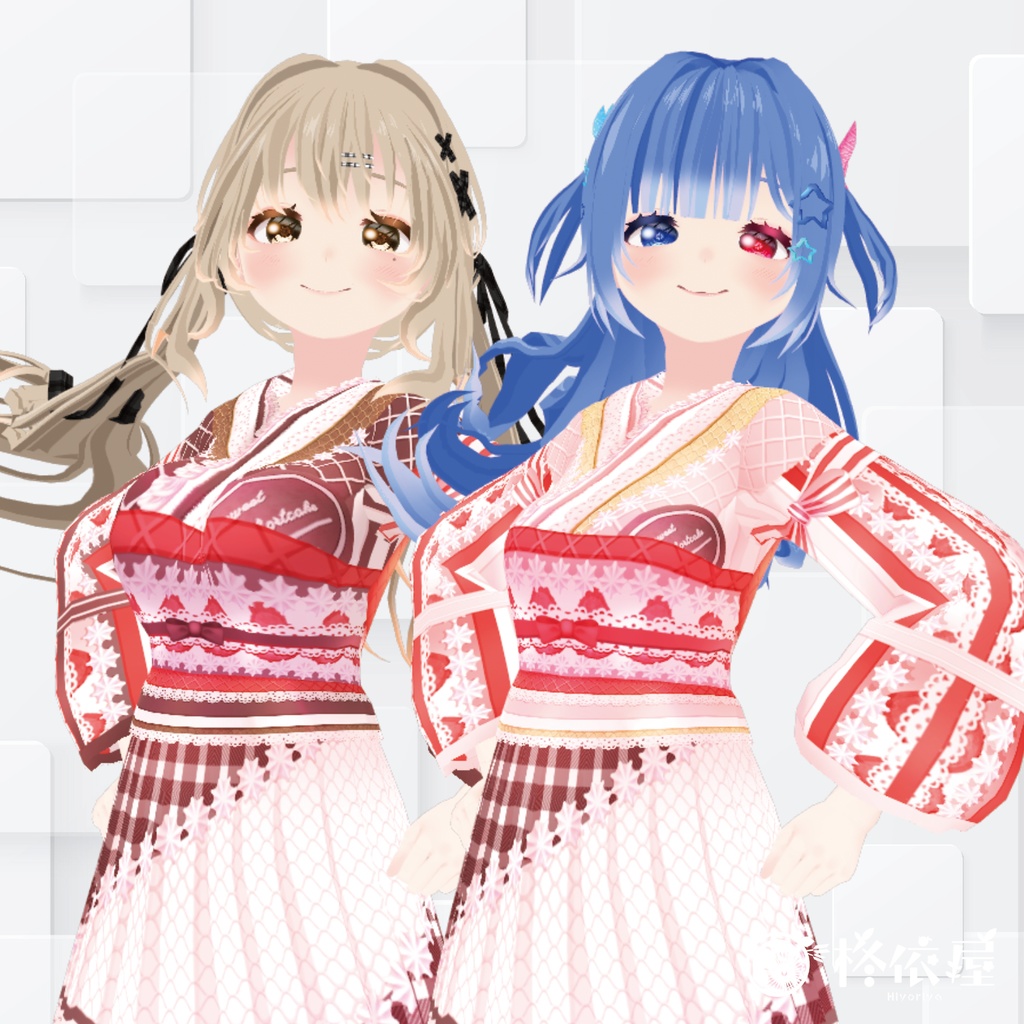 【VRoid】ケーキ着物|Cake kimono