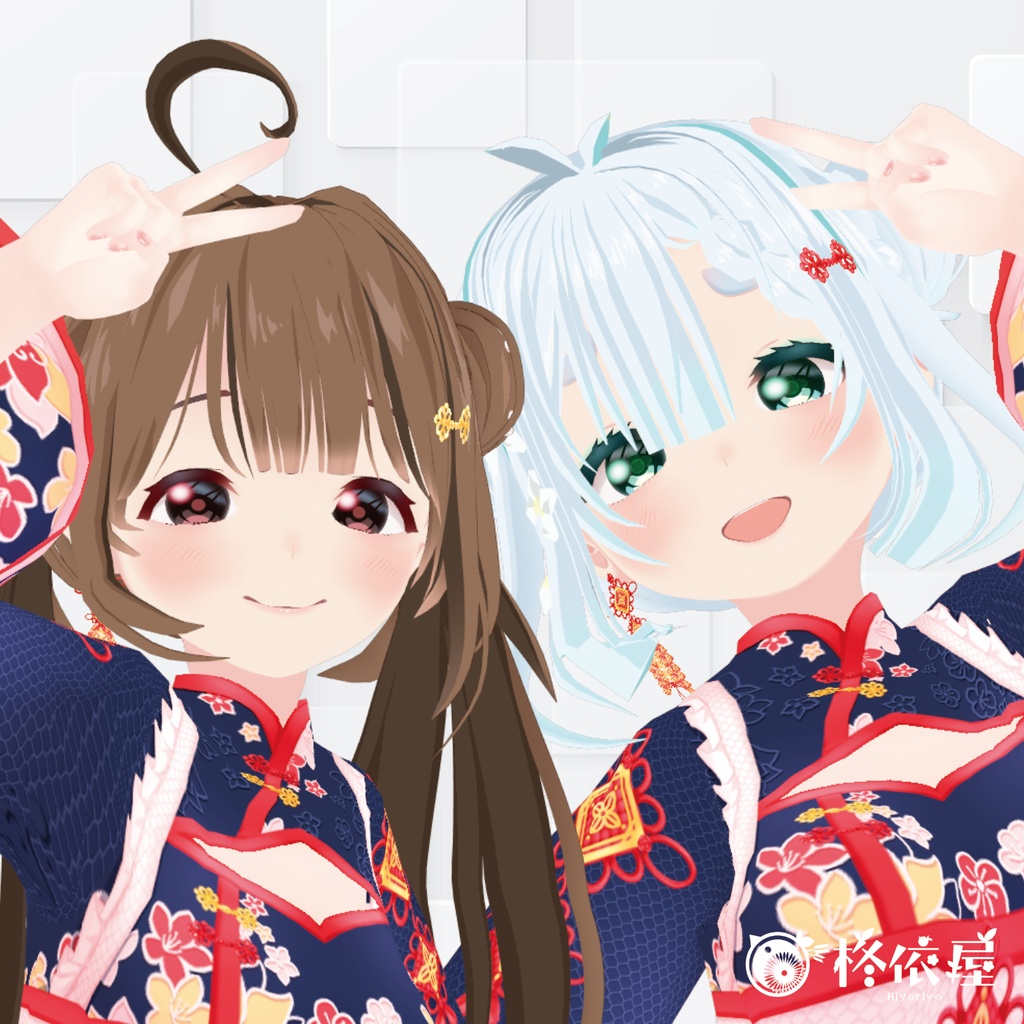 【VRoid】旧正月ワンピース|Chinese New Year Dress