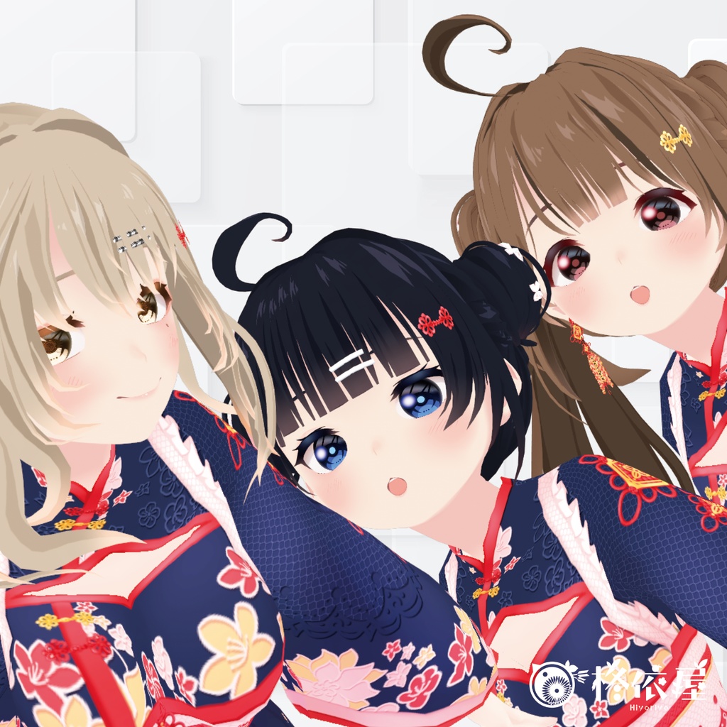 【VRoid】旧正月ワンピース|Chinese New Year Dress