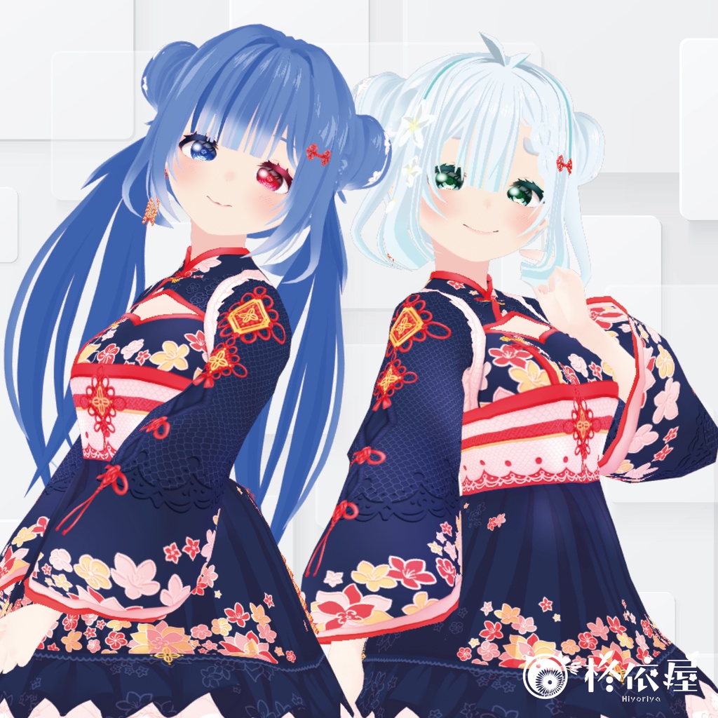 【VRoid】旧正月ワンピース|Chinese New Year Dress