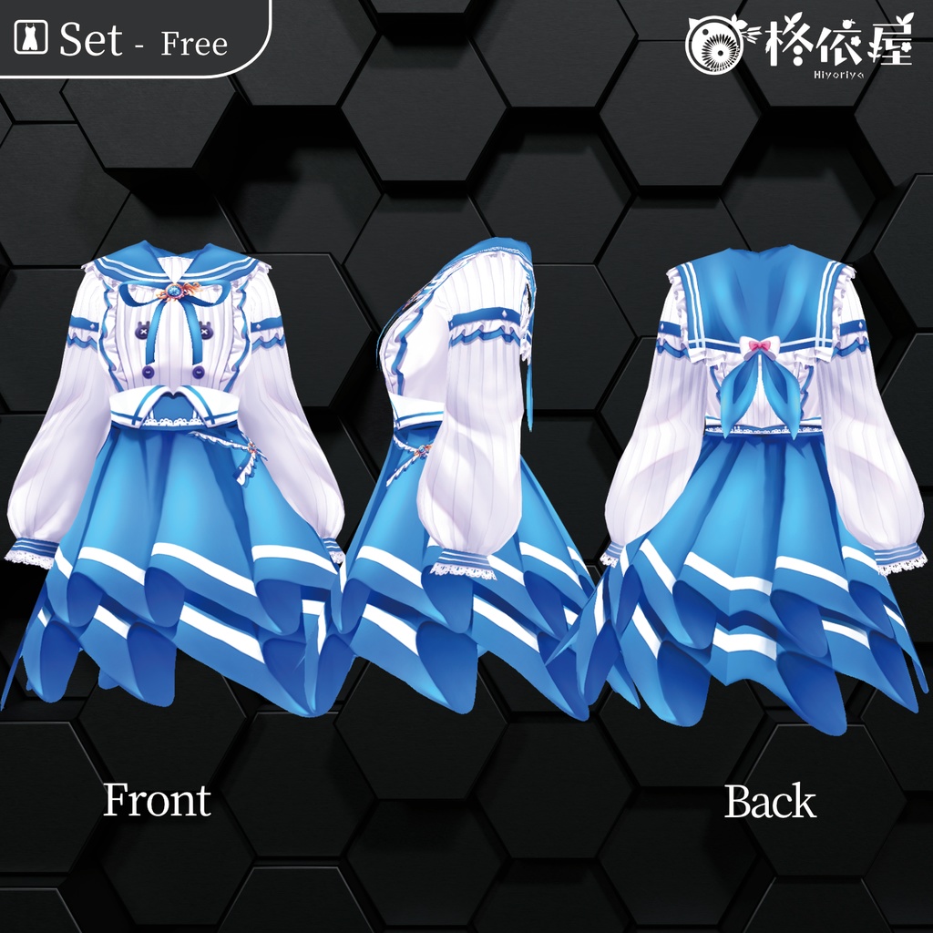 【VRoid】チア・セーラー服|Cheer Sailor