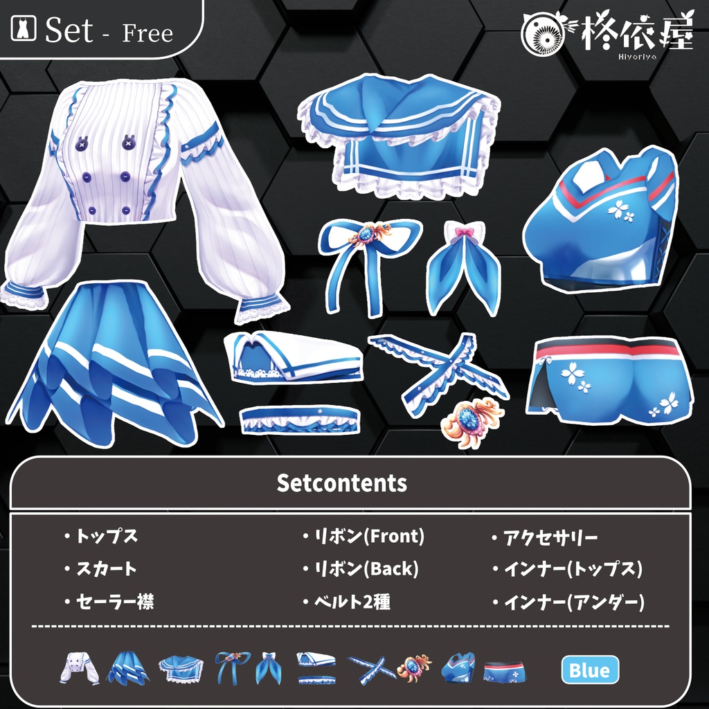 【VRoid】チア・セーラー服|Cheer Sailor