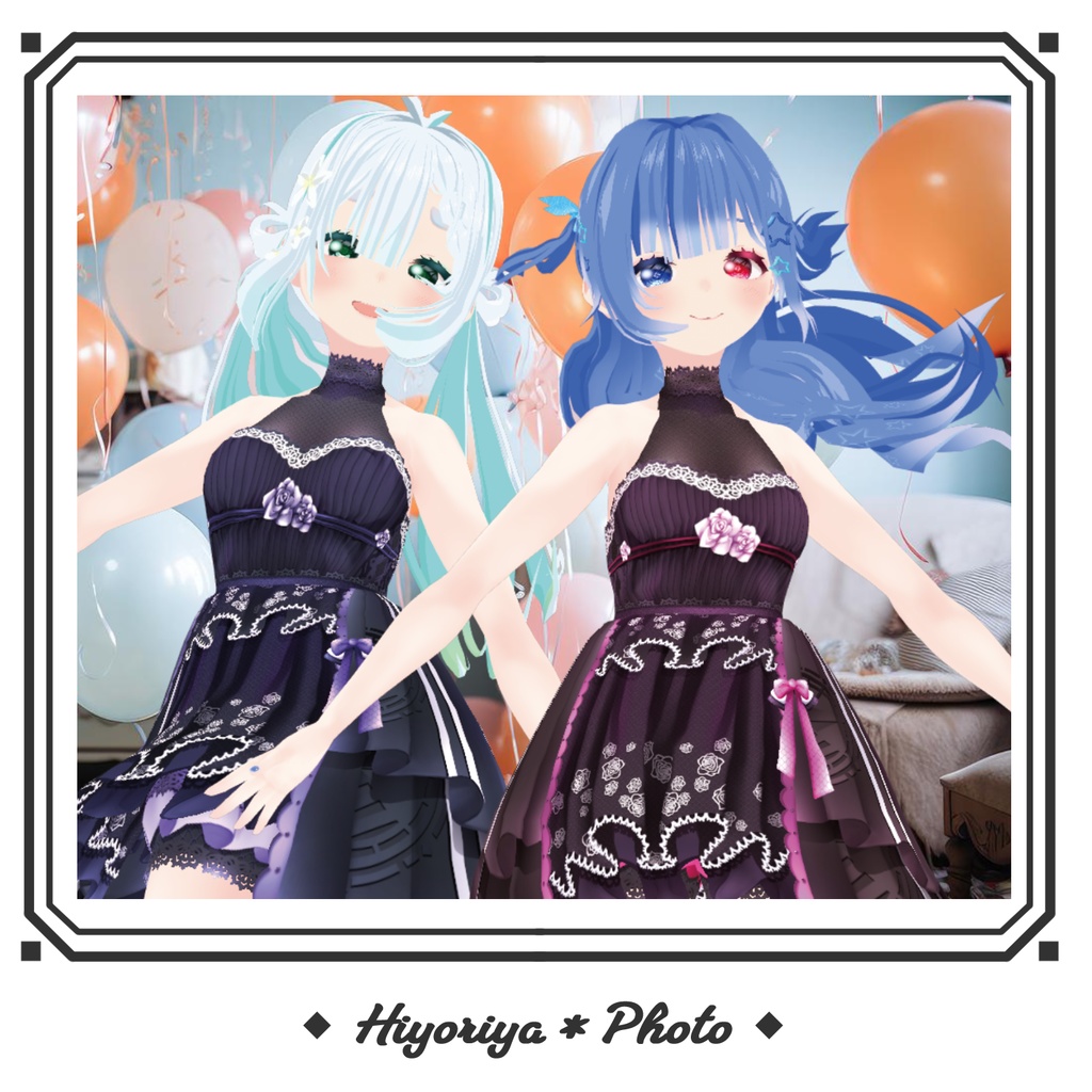 【VRoid】ローズドレス|Rose Dress