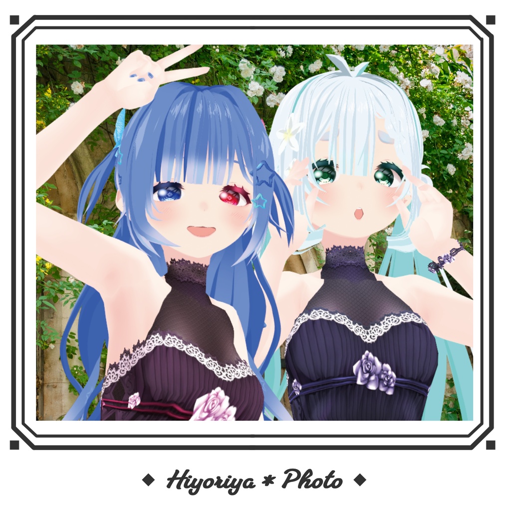 【VRoid】ローズドレス|Rose Dress