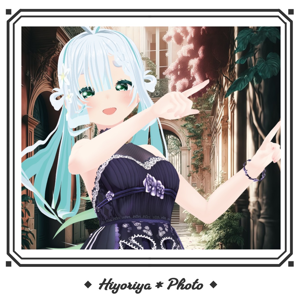 【VRoid】ローズドレス|Rose Dress