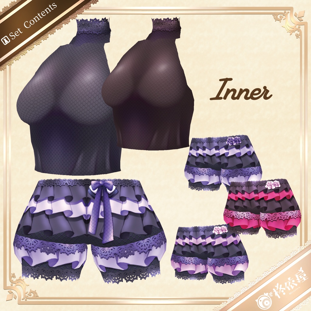 【VRoid】ローズドレス|Rose Dress