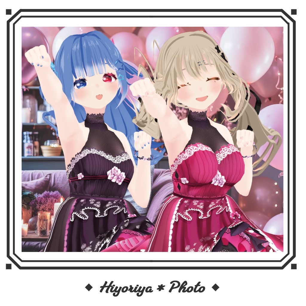 【VRoid】ローズドレス|Rose Dress