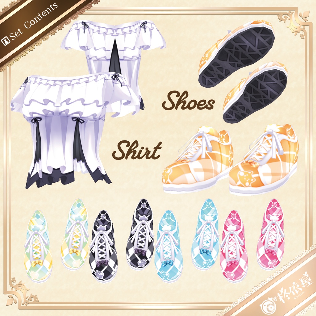 【VRoid】柴犬サロペット|Shiba Salopette