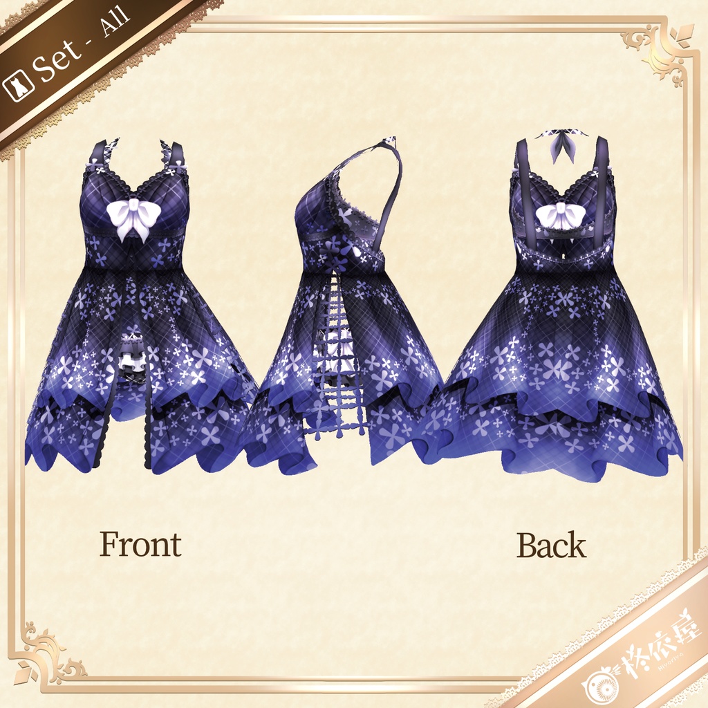 【VRoid】ビキニワンピース|Bikini Dress