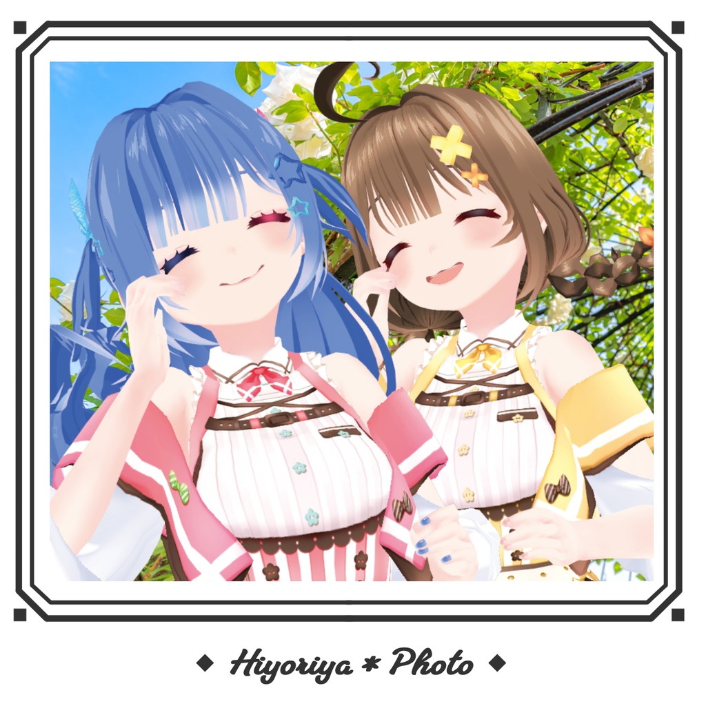 【VRoid】夏色カフェ制服|Summer Cafe Uniform