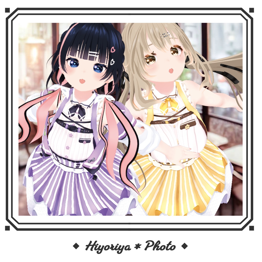 【VRoid】夏色カフェ制服|Summer Cafe Uniform