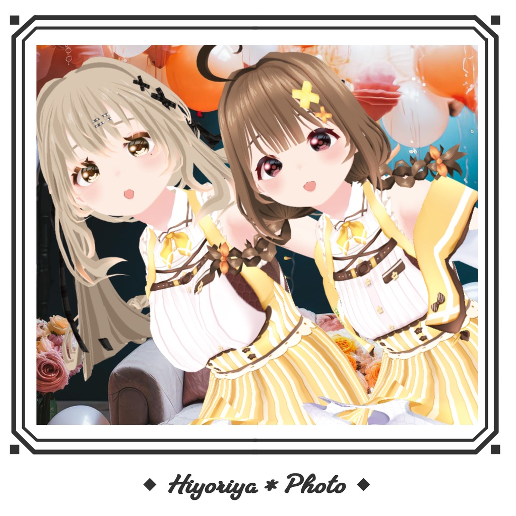 【VRoid】夏色カフェ制服|Summer Cafe Uniform