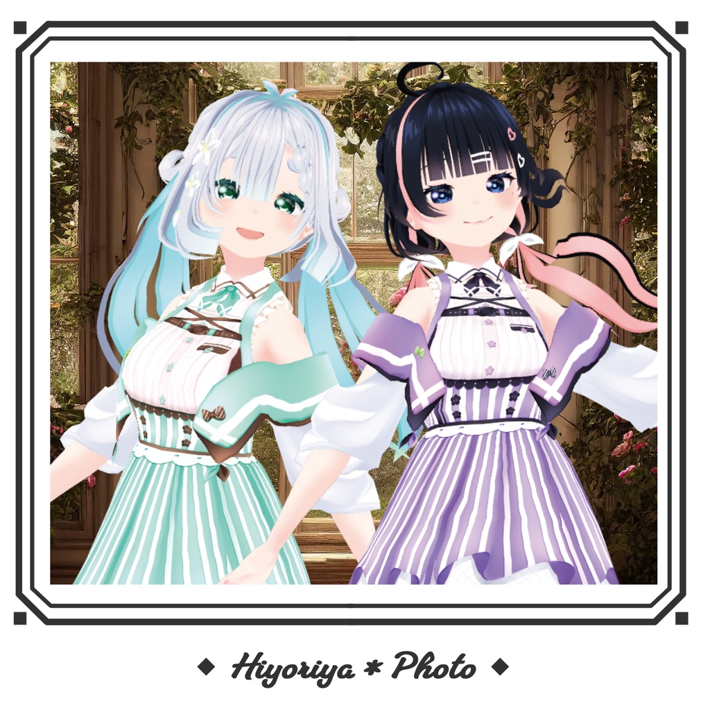 【VRoid】夏色カフェ制服|Summer Cafe Uniform