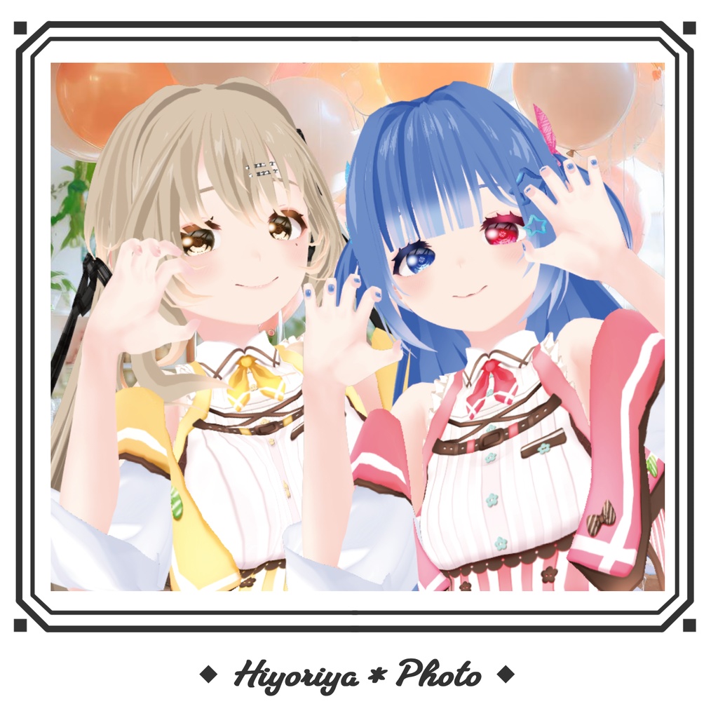 【VRoid】夏色カフェ制服|Summer Cafe Uniform