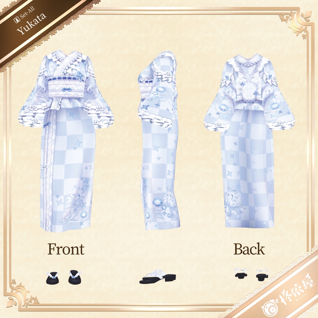 【VRoid】朝顔浴衣|Morning Glory Yukata