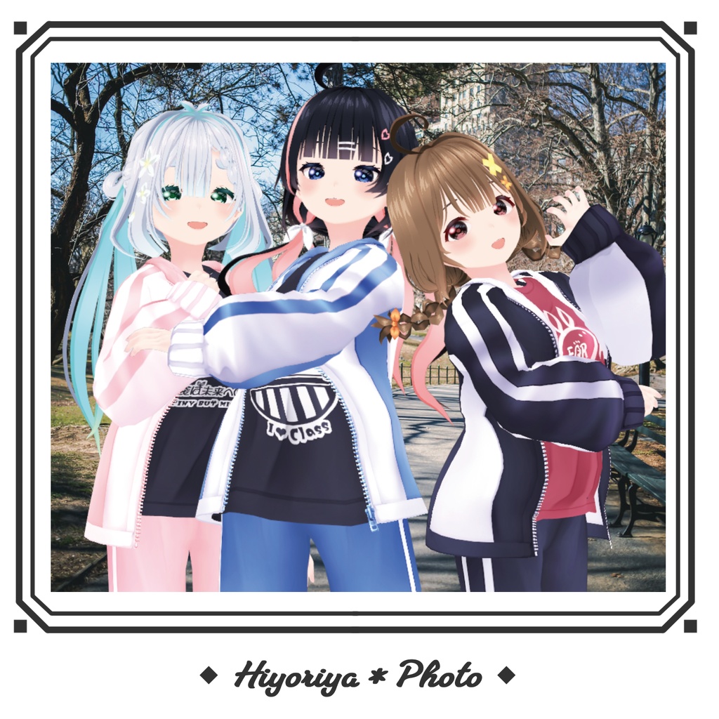 【VRoid】クラスTシャツ風ジャージ|Class T-shirt style Tracksuit