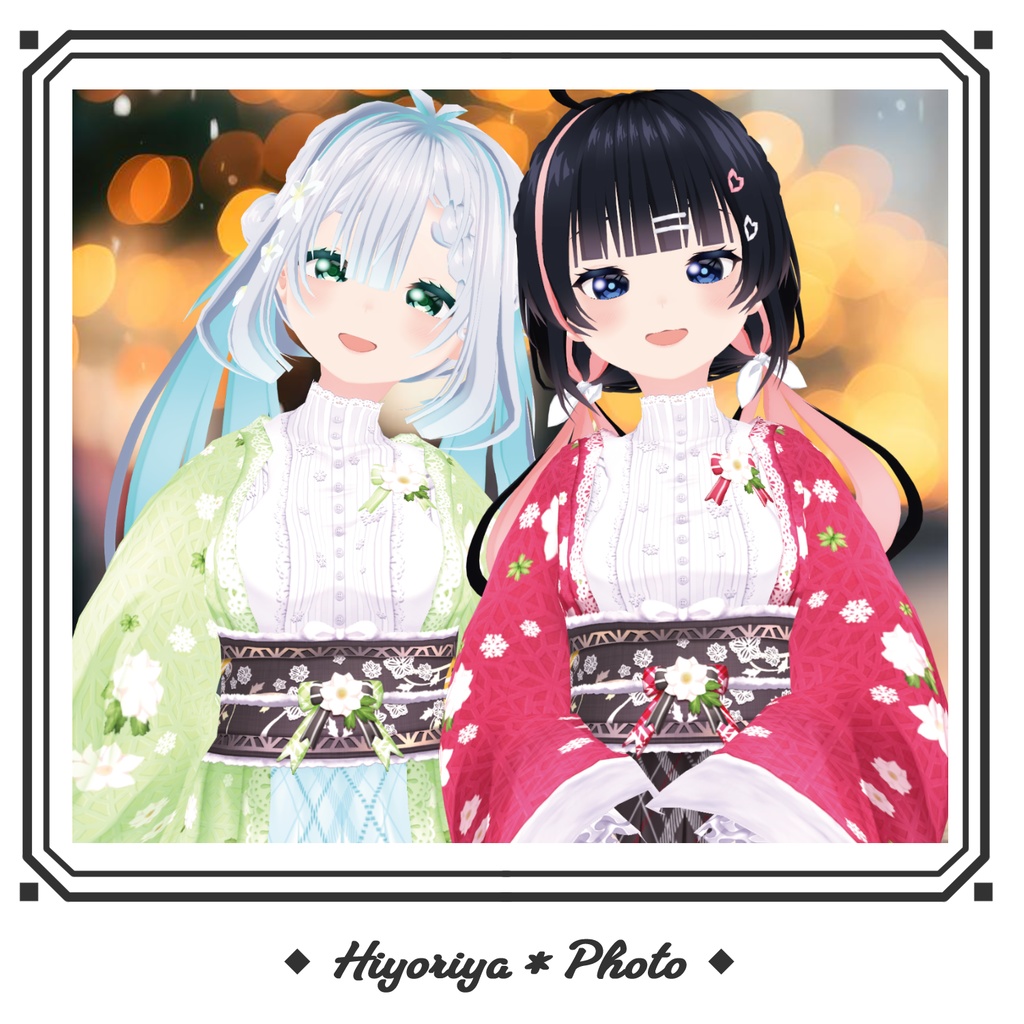 【VRoid】浪漫着物 ノエルローズ|Romantic Kimono Noël Rose