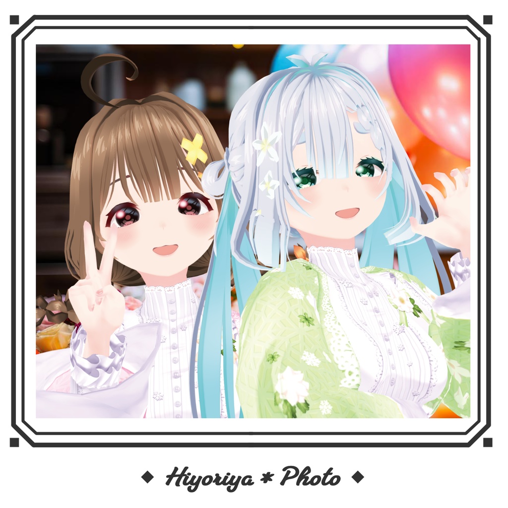 【VRoid】浪漫着物 ノエルローズ|Romantic Kimono Noël Rose