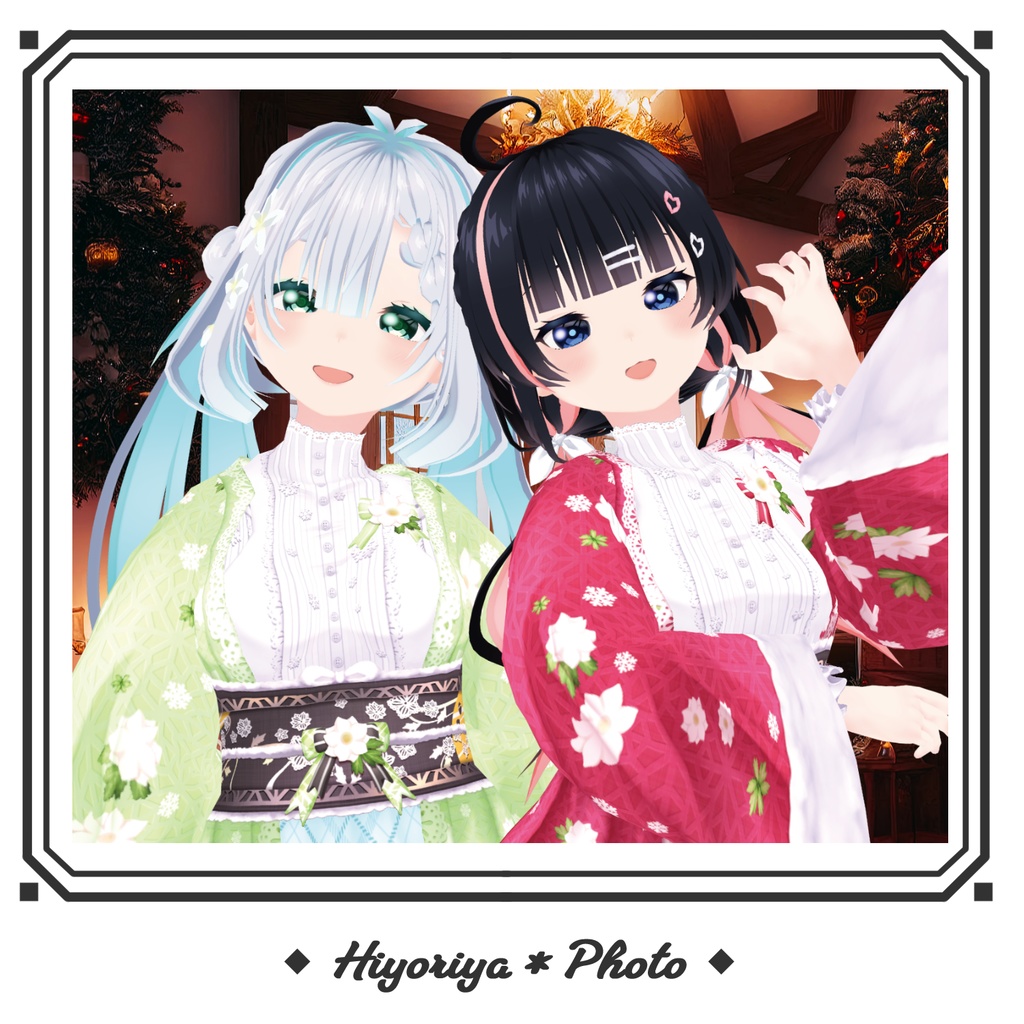 【VRoid】浪漫着物 ノエルローズ|Romantic Kimono Noël Rose