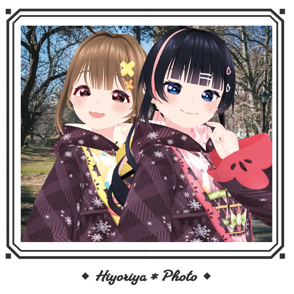 【VRoid】NewYear2026!アーガイル・モダン和洋折衷着物|Argyle Modern Fusion Kimono