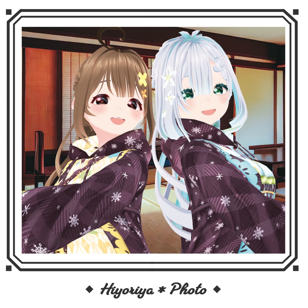 【VRoid】NewYear2026!アーガイル・モダン和洋折衷着物|Argyle Modern Fusion Kimono