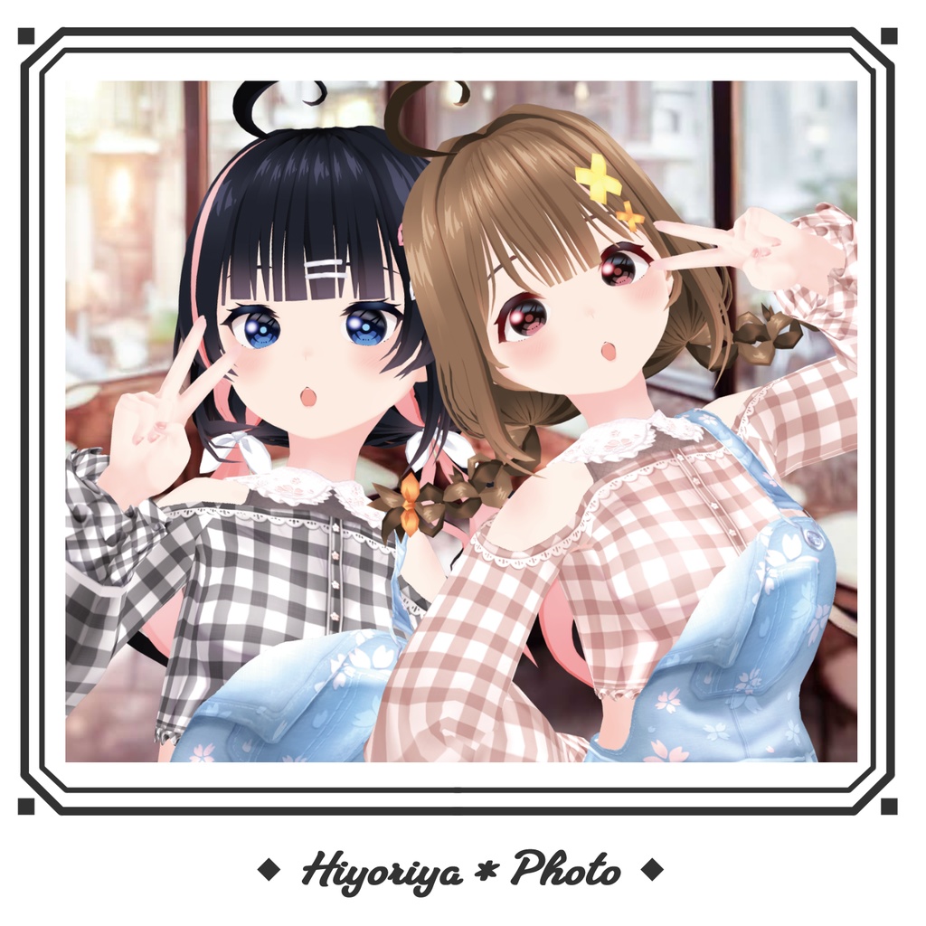 【VRoid】お花見オーバーオール|Sakura Denim Overalls