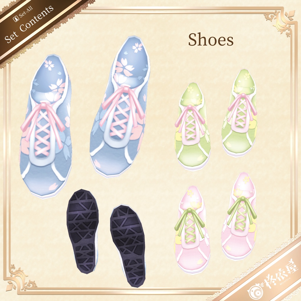 【VRoid】お花見オーバーオール|Sakura Denim Overalls