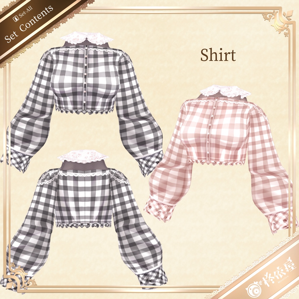 【VRoid】お花見オーバーオール|Sakura Denim Overalls